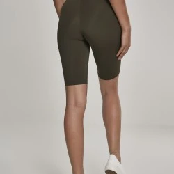 Дамски къс клин Urban Classics в цвят маслина