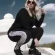 Дамски клин Urban Classics blk/snake в черен цвят, Клинове - Hoodstyle.bg