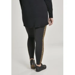 Дамски клин Urban Classics blk/leo в черен цвят