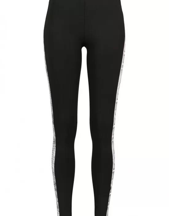 Дамски клин Urban Classics blk/snake в черен цвят, Клинове - Hoodstyle.bg