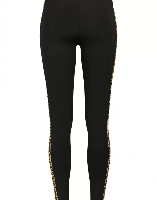 Дамски клин Urban Classics blk/leo в черен цвят, Клинове - Hoodstyle.bg