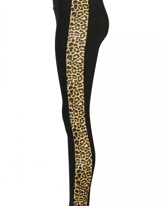 Дамски клин Urban Classics blk/leo в черен цвят, Клинове - Hoodstyle.bg