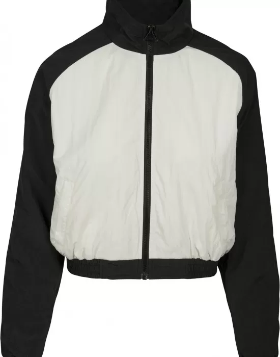 Дамско късо горнище Urban Classics в черно и бяло, Жени - Hoodstyle.bg