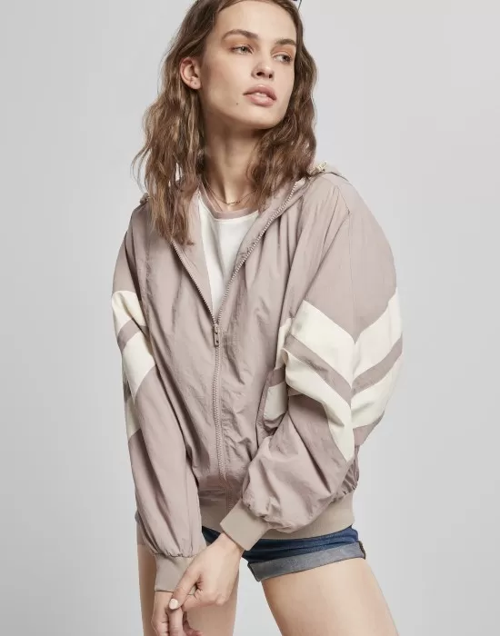 Дамско спортно горнище Urban Classics duskrose/whitesand, Якета - Hoodstyle.bg