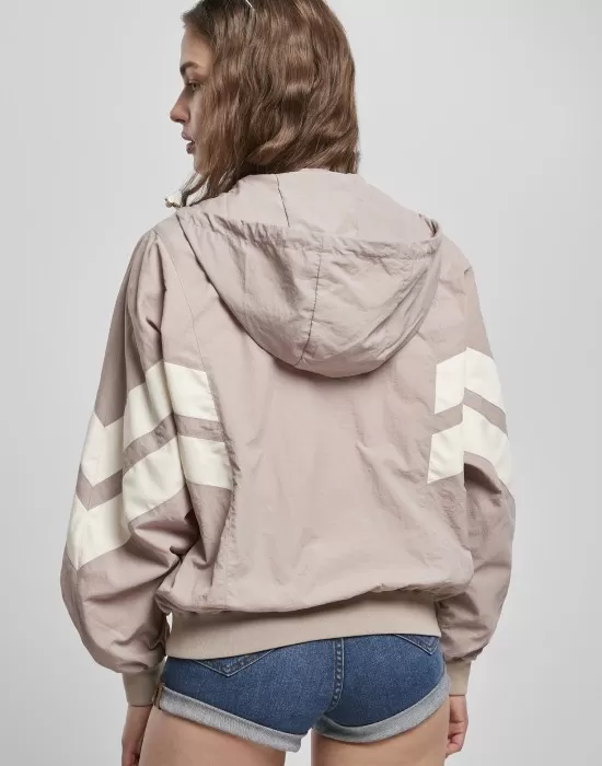 Дамско спортно горнище Urban Classics duskrose/whitesand, Якета - Hoodstyle.bg