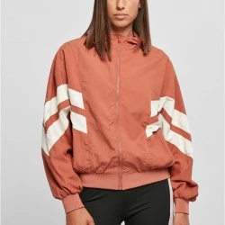 Дамско яке с качулка в цвят праскова Urban Classics Ladies Jacket