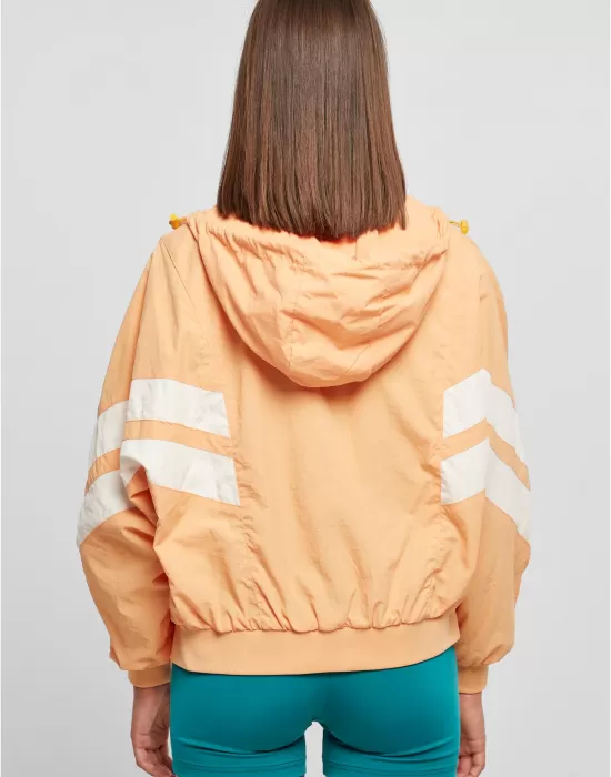 Дамско яке с качулка в светлооранжев цвят Urban Classics Ladies Jacket, Якета - Hoodstyle.bg