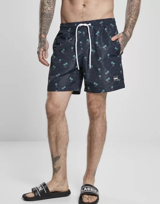 Мъжки плувни шорти Urban Classics Pattern?Swim Shorts island aop, Къси панталони - Hoodstyle.bg