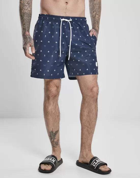 Мъжки плувни шорти Urban Classics Pattern?Swim Shorts skullandyacht aop, Къси панталони - Hoodstyle.bg