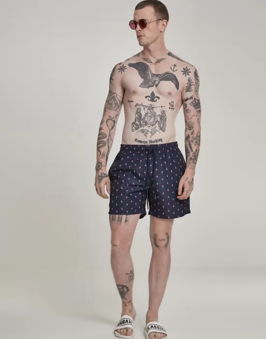 Мъжки плувни шорти Urban Classics Pattern?Swim Shorts flamingo, Къси панталони - Hoodstyle.bg