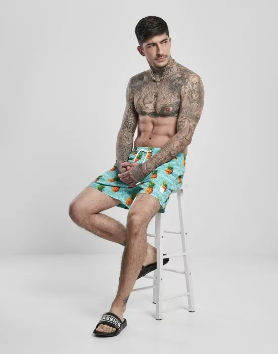 Мъжки плувни шорти Urban Classics Pattern?Swim Shorts pineapple aop, Къси панталони - Hoodstyle.bg