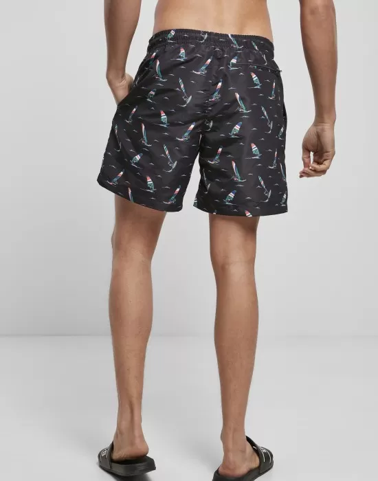 Мъжки плувни шорти Urban Classics Pattern?Swim Shorts surf aop, Къси панталони - Hoodstyle.bg