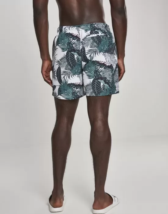 Мъжки плувни шорти Urban Classics Pattern palm leaves, Къси панталони - Hoodstyle.bg