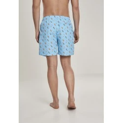  Мъжки плувни шорти Urban Classics Pattern lightblue/ice