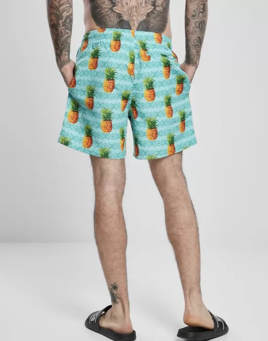 Мъжки плувни шорти Urban Classics Pattern?Swim Shorts pineapple aop, Къси панталони - Hoodstyle.bg