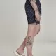 Мъжки плувни шорти Urban Classics Pattern anchor/navy, Къси панталони - Hoodstyle.bg