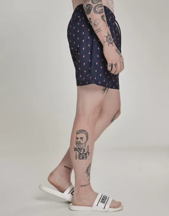 Мъжки плувни шорти Urban Classics Pattern?Swim Shorts flamingo, Къси панталони - Hoodstyle.bg