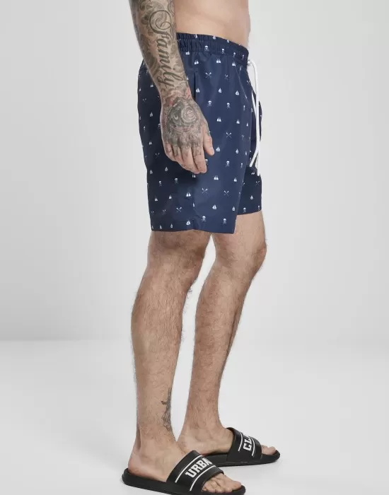 Мъжки плувни шорти Urban Classics Pattern?Swim Shorts skullandyacht aop, Къси панталони - Hoodstyle.bg