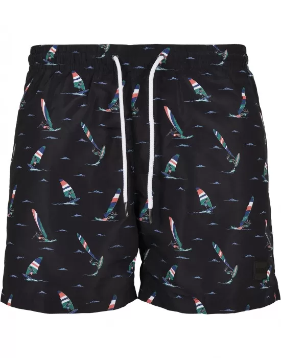 Мъжки плувни шорти Urban Classics Pattern?Swim Shorts surf aop, Къси панталони - Hoodstyle.bg