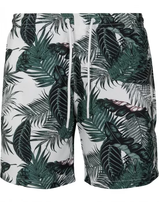 Мъжки плувни шорти Urban Classics Pattern palm leaves, Къси панталони - Hoodstyle.bg