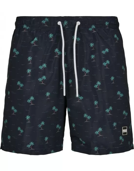 Мъжки плувни шорти Urban Classics Pattern?Swim Shorts island aop, Къси панталони - Hoodstyle.bg