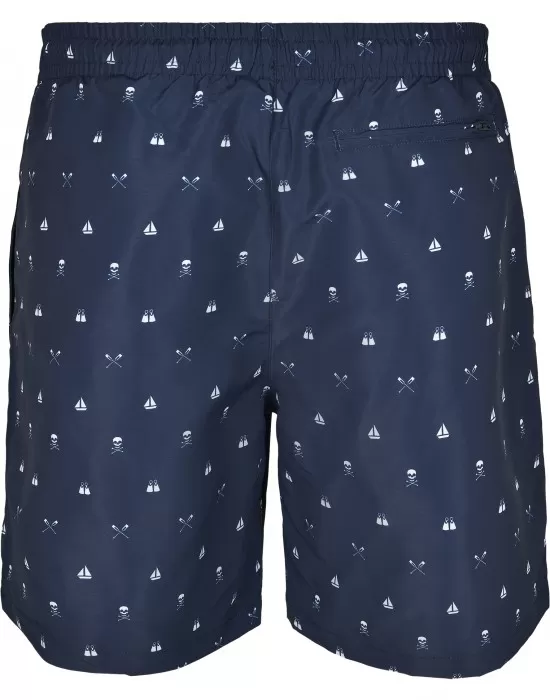 Мъжки плувни шорти Urban Classics Pattern?Swim Shorts skullandyacht aop, Къси панталони - Hoodstyle.bg