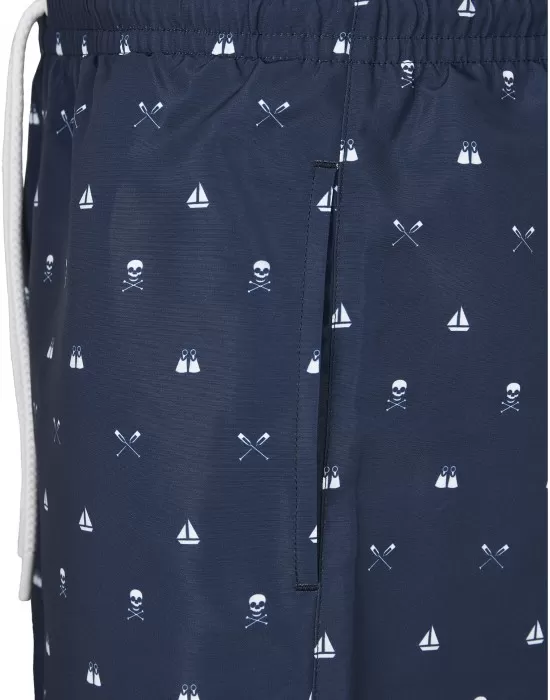 Мъжки плувни шорти Urban Classics Pattern?Swim Shorts skullandyacht aop, Къси панталони - Hoodstyle.bg