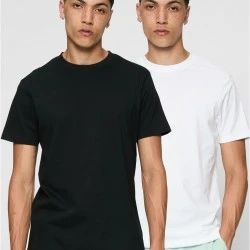 2 Броя Изчистени Мъжки ТенискиBasic Tee 2-Pack black/white XXL