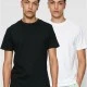 2 Броя Изчистени Мъжки ТенискиBasic Tee 2-Pack black/white XXL