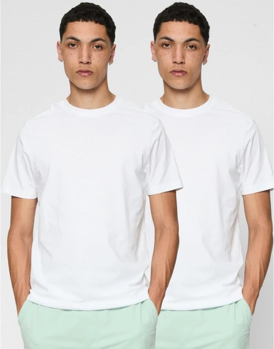 2 Броя Изчистени Мъжки ТенискиBasic Tee 2-Pack white/white XXL