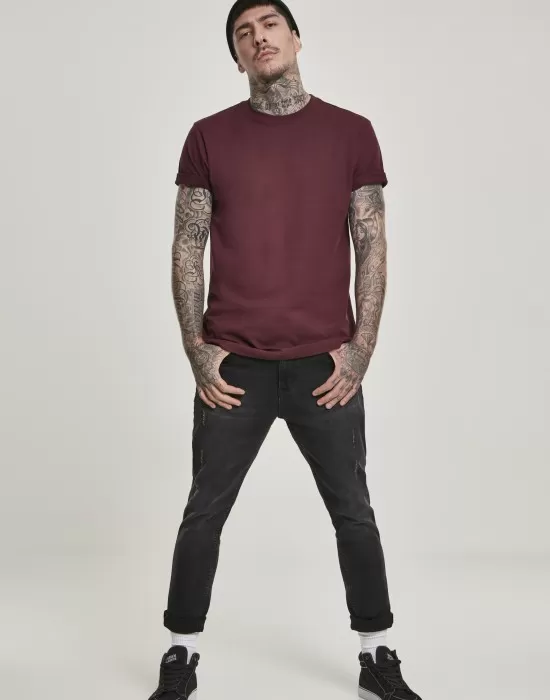 Мъжка тениска във виненочервено Urban Classics Basic Tee, Тениски - Hoodstyle.bg