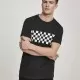 Мъжка черна тениска Urban Classics Check black/white, Тениски - Hoodstyle.bg