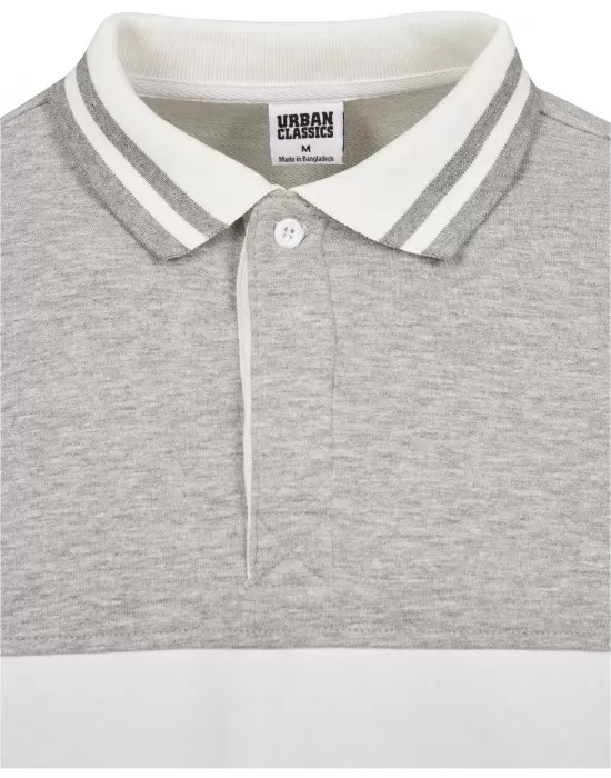 Мъжка риза в сиво Urban Classics Rugby Panel, Ризи - Hoodstyle.bg
