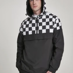 Мъжко яке в черно и бяло от Urban Classics Check Pull Over 