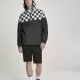Мъжко яке в черно и бяло от Urban Classics Check Pull Over, Якета Пролет / Есен - Hoodstyle.bg