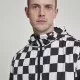 Мъжко яке в черно и бяло от Urban Classics Check Pull Over, Якета Пролет / Есен - Hoodstyle.bg