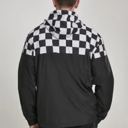 Мъжко яке в черно и бяло от Urban Classics Check Pull Over 