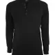 Мъжка памучна блуза с копчета Urban Classics Basic Henley в черно, Блузи - Hoodstyle.bg