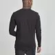 Мъжка памучна блуза с копчета Urban Classics Basic Henley в черно, Блузи - Hoodstyle.bg