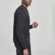 Мъжка памучна блуза с копчета Urban Classics Basic Henley в черно, Блузи - Hoodstyle.bg