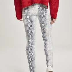 Дамски панталон в бяло Urban Classics Ladies Animal Stretch Twill Skinny Pants