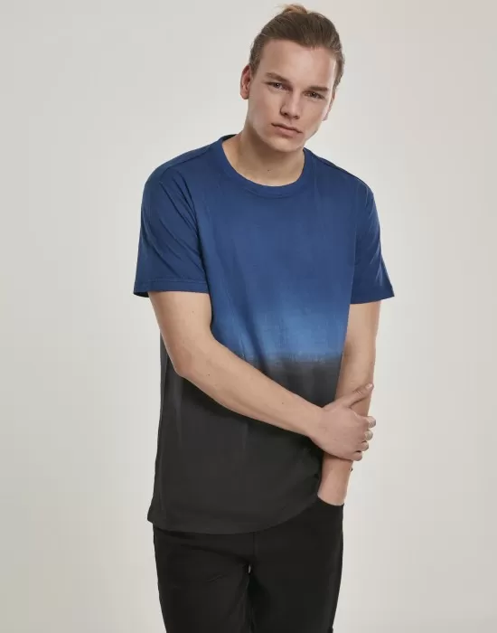 Мъжка тениска Urban Classics Dip Dyed midnightnavy/black, Тениски - Hoodstyle.bg