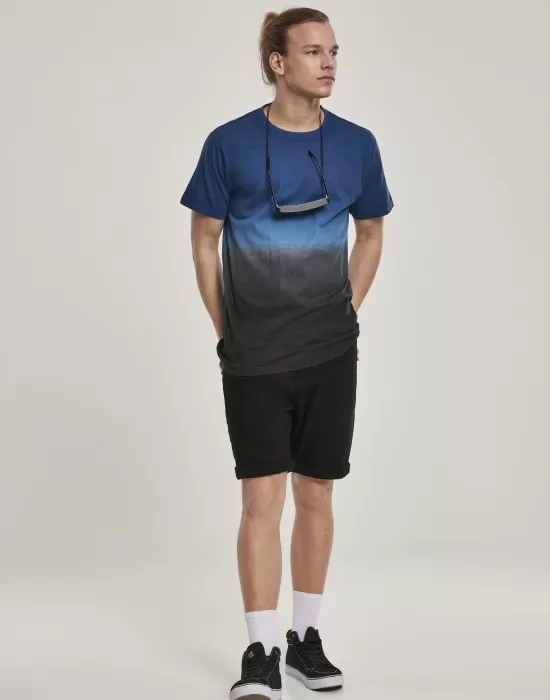 Мъжка тениска Urban Classics Dip Dyed midnightnavy/black, Тениски - Hoodstyle.bg