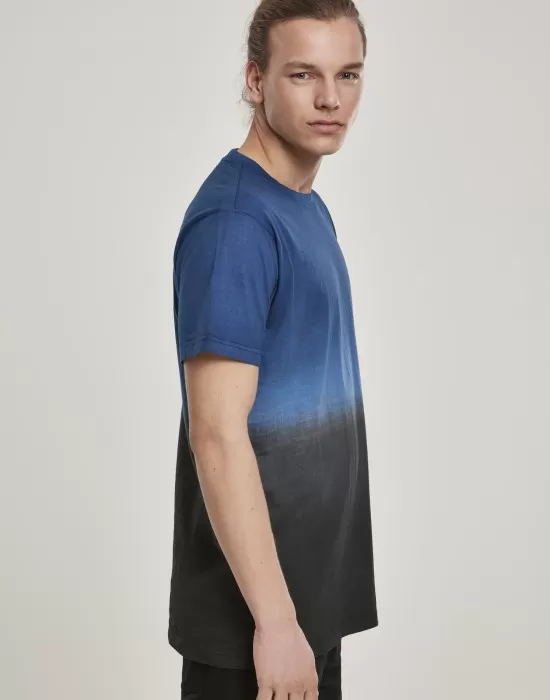 Мъжка тениска Urban Classics Dip Dyed midnightnavy/black, Тениски - Hoodstyle.bg