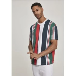 Мъжка тениска Oversized на цветни ивици Urban Classics