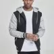 Мъжки суичър Urban Classics в сиво и черно, Суичъри с цип - Hoodstyle.bg