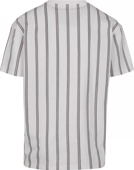 Мъжка тениска в бяло Urban Classics Heavy Oversized AOP Stripe, Тениски - Hoodstyle.bg