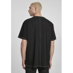 Мъжка тениска в черно Urban Classics Heavy Oversized Contrast Stitch