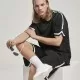 Мъжка тениска в черно Urban Classics Oversized Stripes Mesh, Тениски - Hoodstyle.bg