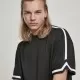 Мъжка тениска в черно Urban Classics Oversized Stripes Mesh, Тениски - Hoodstyle.bg